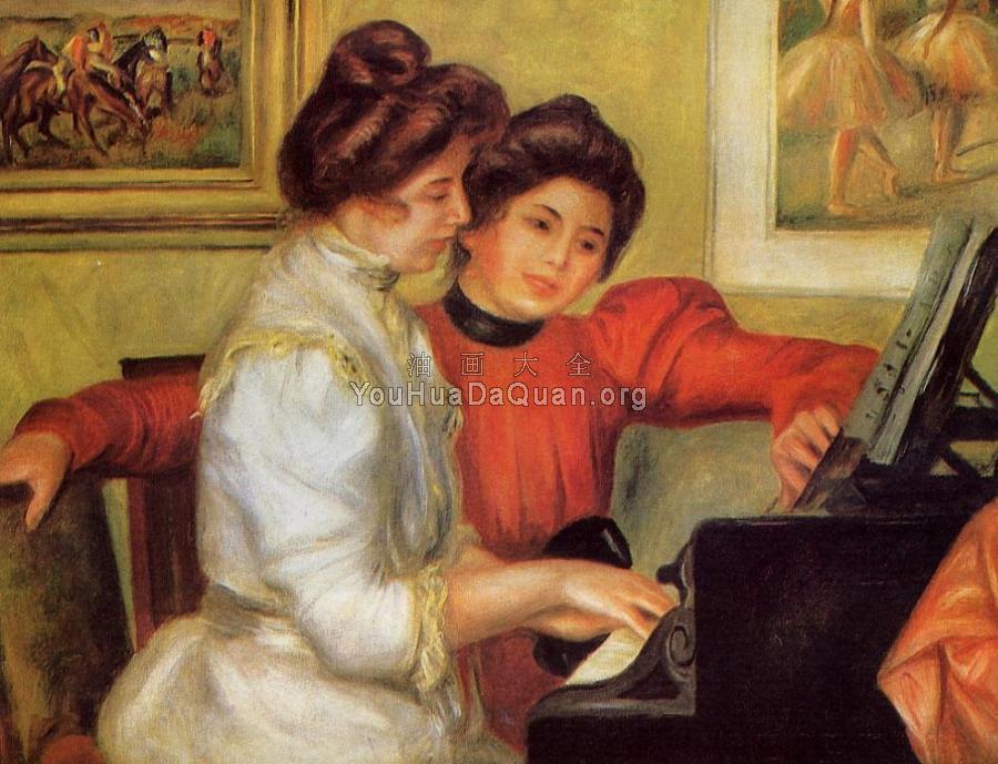 Yvonne and Christine Lerolle at the Piano - 皮埃尔·奥古斯特·雷诺阿